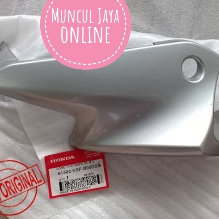 61302-Ksp-B00Dsm Cowl R Kuping Lampu Mega Promono Shock Silver Kanan Termurah Langka