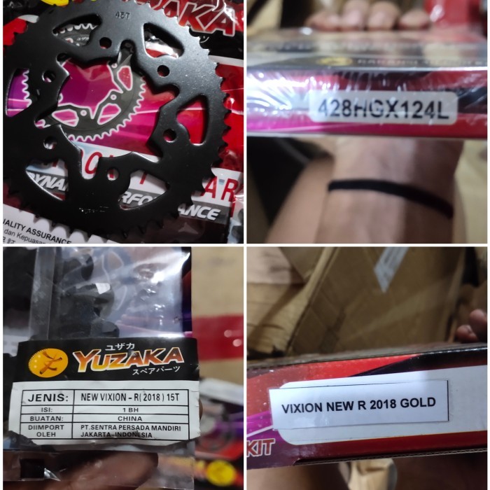 Girset Gear Set Gir Set Vixion New Led 2017 Yuzaka Model Sss Termurah Langka