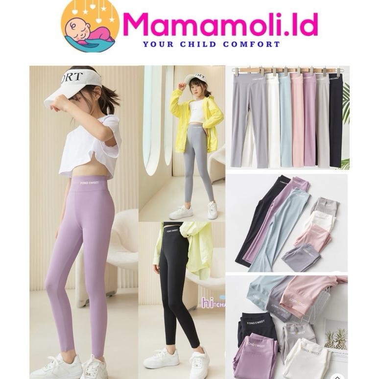 theo Celana Legging Panjang Anak Perempuan /Celana Olahraga Anak Cewek Fondsweat Anak Cewek /Celana 