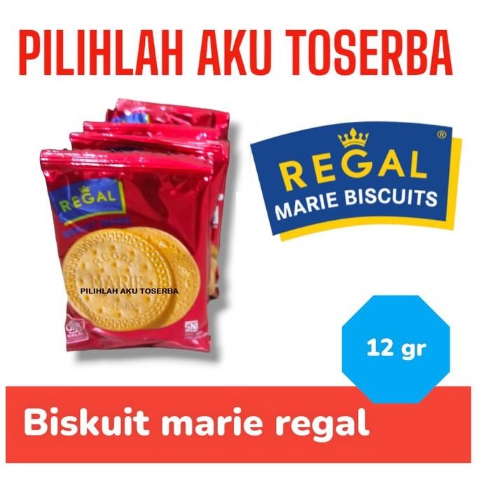 

READY STOCK BISKUIT MARIE REGAL RENCENG 12 GR - ( HARGA 1 DUS ) !!!!!