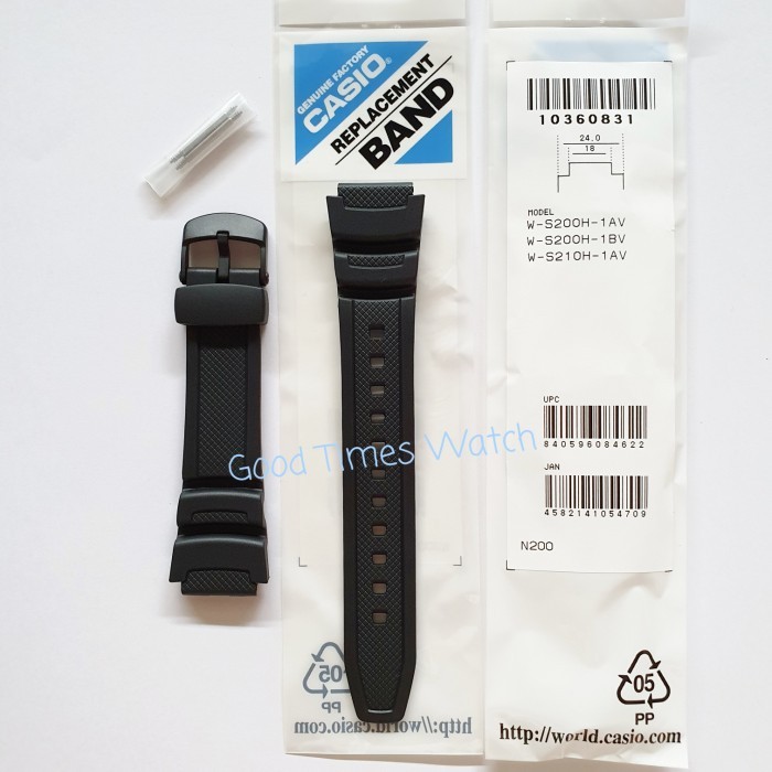 Strap Casio W-S200H-1 / W-S210H / W S200 W S210 Casio Original