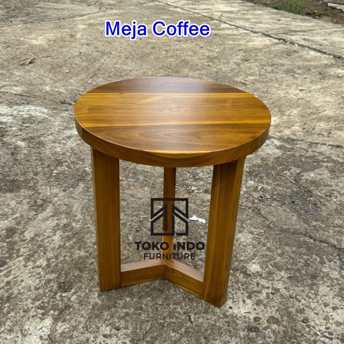 Meja Coffee Table Minimalis Kayu Jati