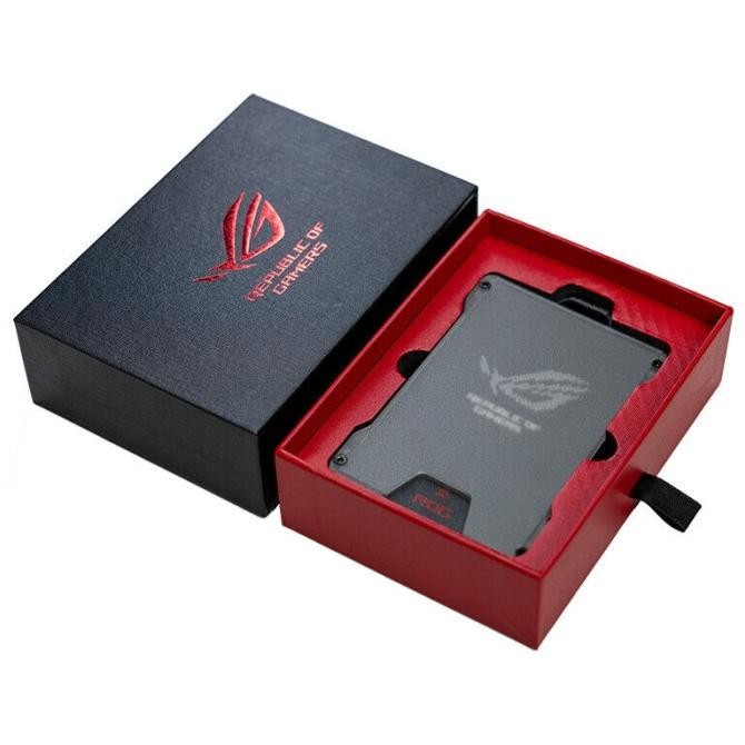 

ASUS ROG Name Tag Aluminium Frame ID Card Holder Authentic Case With Lanyard