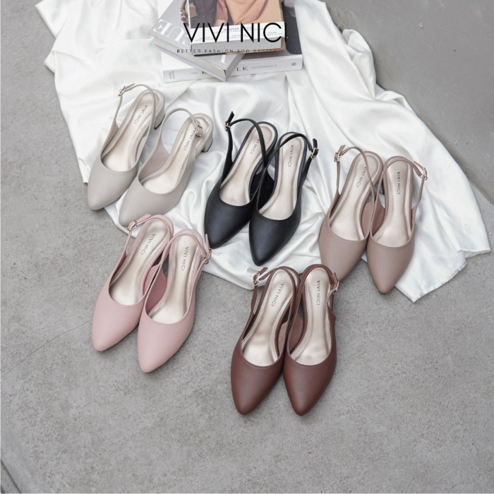 Vivi Nici - Selena Sepatu Sandal Mules Hak 5 Cm