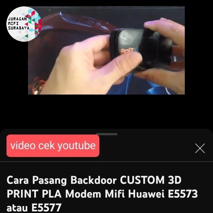 Terbaru Tutup Baterai Backcase Backdoor Mifi Modem Huawei E5577 3000Mah Pla