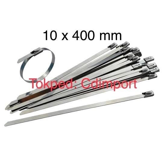 

Stainless Cable Ties - Kabel Tis Stainless 10 x 400 mm - 100pcs