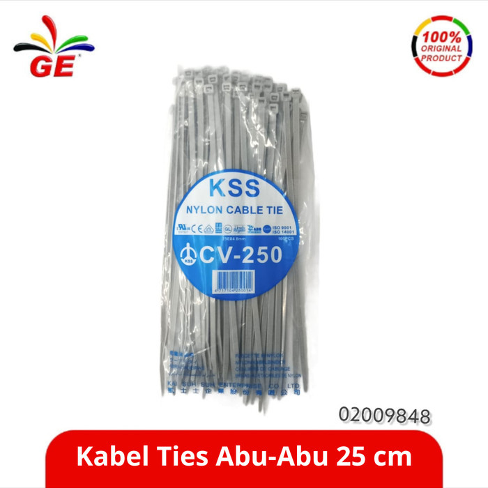 

HOT SALE! GE - Kabel Ties Abu-Abu 25 cm 02009848