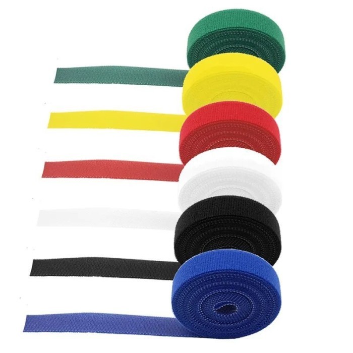 

TERLARIS! 25m Velcro Strap Magic Tape Velcro Pengikat Kabel Velcro Perekat Kabel Ties Lebar Perekat