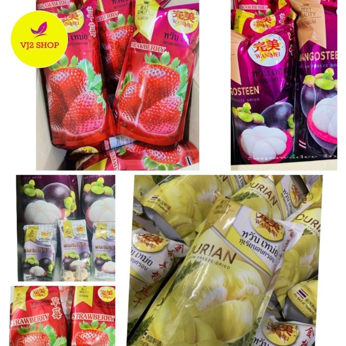 

Ready - Durian Vacum/ Vacuum Freeze Dried Montong Premium Wan Mei Snack