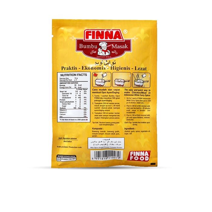 

Finna Bumbu Masak Opor ( 50Gr ) Best Seller