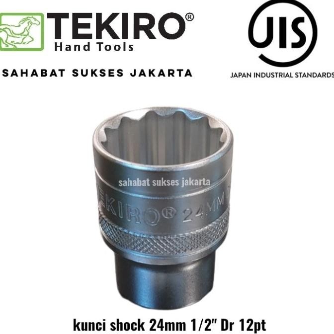 Produk Baru mata kunci shock sock sok tekiro 24 mm 1/2" Dr 12 pt / segi 12