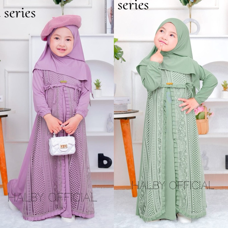 Gsmes Syar`I Ghamis Ana Lebaran2025 Kid`S Pakian Terbaru2025 Gami Anakk Perempuan Bju Lebaran Gamis 