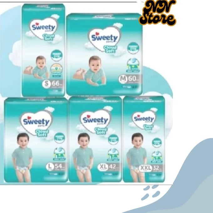 || PROMO POPOK BAYI / PAMPERS ~`~ sweety silver pants jumbo S66/M60/L54/XL42/XXL32 ||~~~