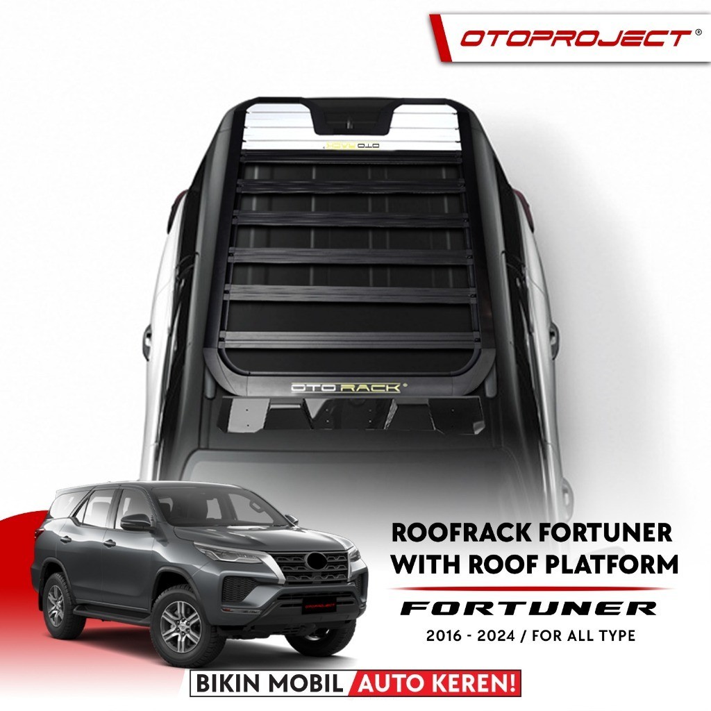 Otoproject Roofrack Fortuner With Roof Platform Rak Bagasi Atas/Atap Mobil