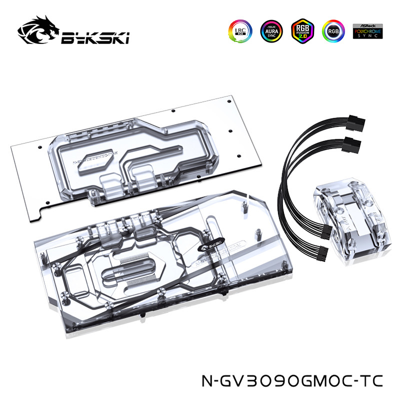 TZT Front Back Full Kit Water Cooling Block For GIGABYTE Geforce RTX 3090/3080/3080Ti EAGLE/GAMING/V
