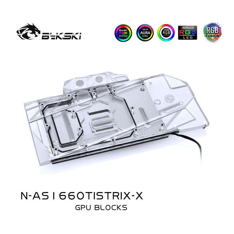 TZT Block use for ASUS ROG-STRIX-GeForce GTX1660TI / Full Cover Copper Water Block / Graphics Card R