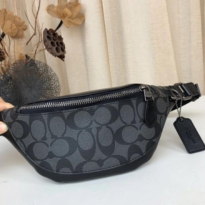 Coach Waistbag Mini Signature Black Babaproject72