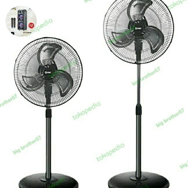 kipas angin berdiri GMC 16 inch besi / kipas angin tornado berdiri GMC