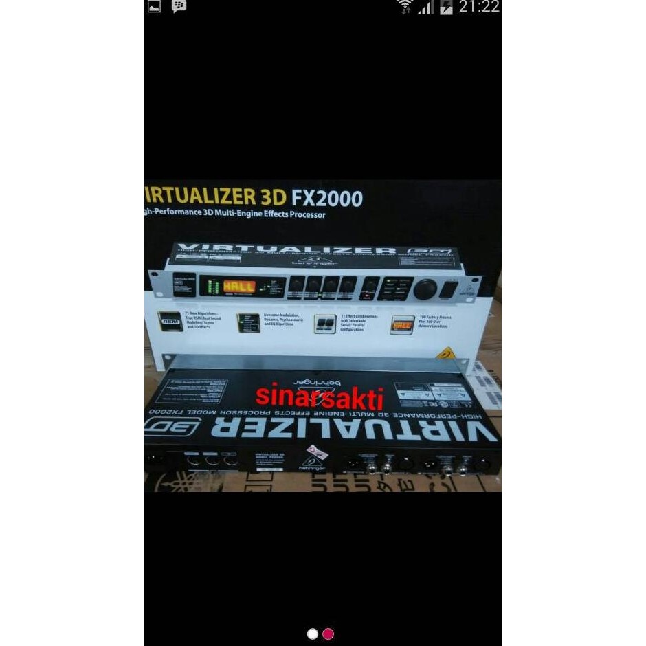 Sale Effect Vocal Behringer Fx 2000 3D