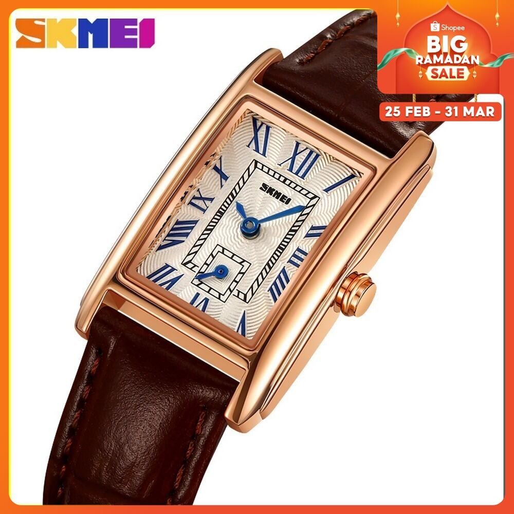 SKMEI Jam Tangan Analog Wanita 2297 Strap Kulit Waterproof 30M