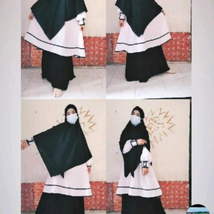 Gamis Pns Hitam Putih Pdh-Gamis Pns Wanita Hitam Putih-Seragam  Pns Chizanofficial