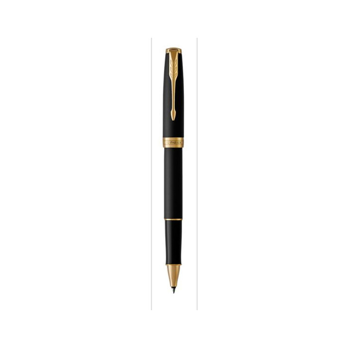 

PARKER SONNET MATTE BLACK GOLD TRIM ROLLERBALL