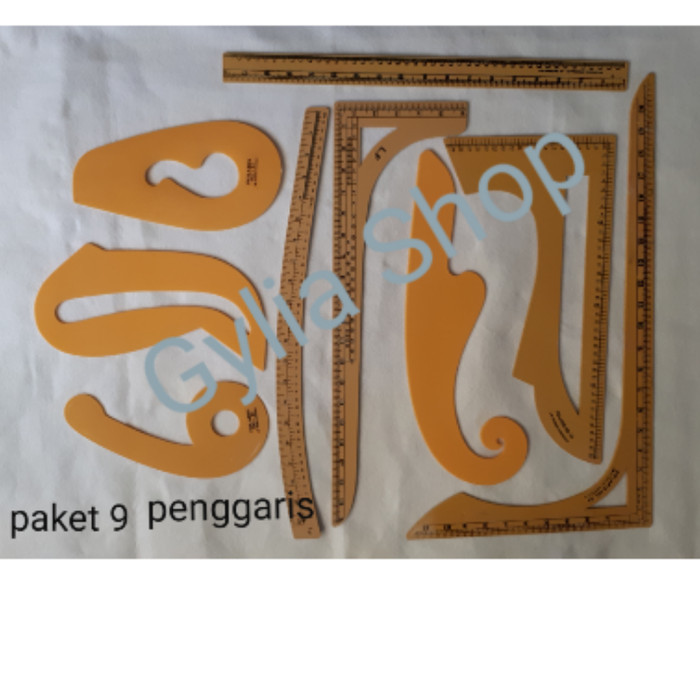 

PENGGARIS POLA /JAHIT / PAKET PENGGARIS POLA ISI 9
