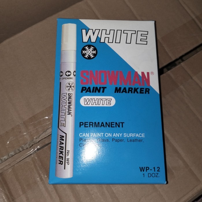 

SPIDOL PAINT MARKER SNOWMAN PUTIH/HITAM (PERLUSIN