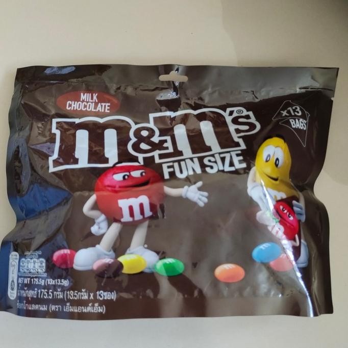

READY STOCK M&M MILK CHOCOLATE FUN SIZE !!!!!