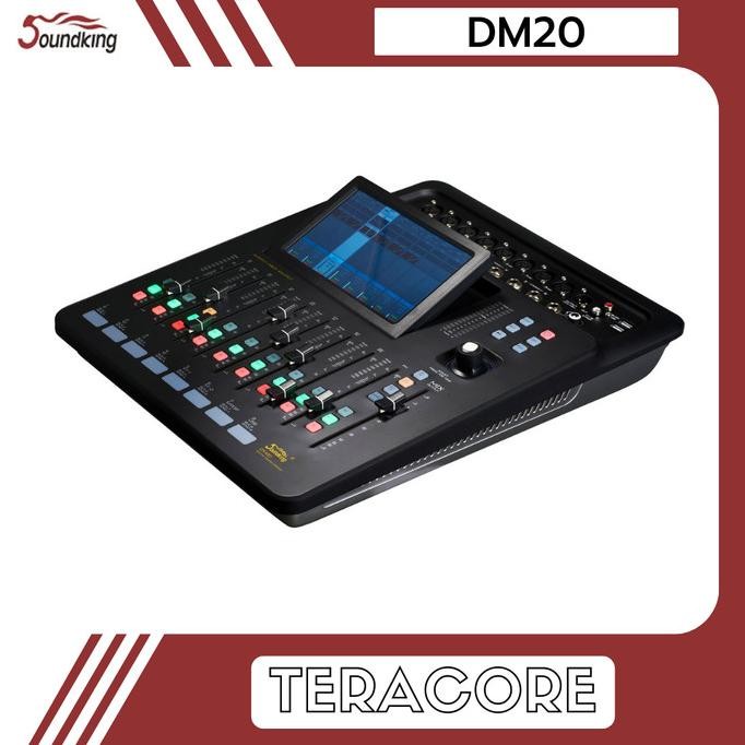 Murah Soundking Dm20 Digital Mixer 16 Channel Input 8 Output Touchscreen