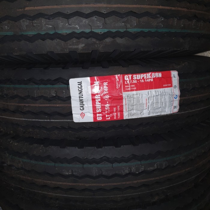 BAN LUAR TRUK 750 16 750-16 DOUBLE ENGKEL MERK GAJAH TUNGGAL GT
