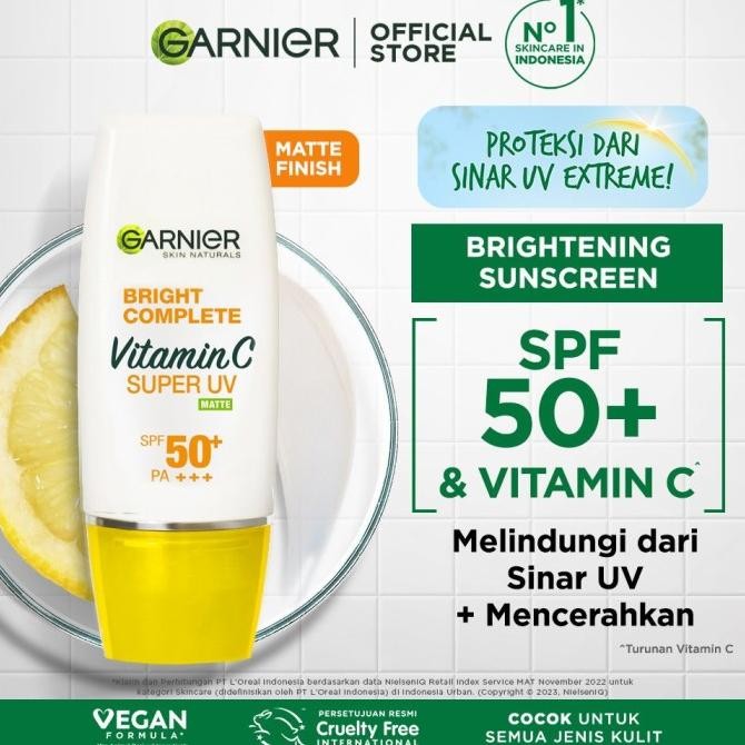 GARNIER MATTE FINISH SUPER UV SUNSCREEN 30ML