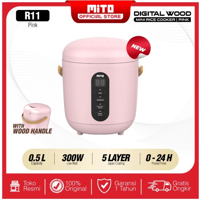 MITOCHIBA Rice Cooker Mini Digital 0.5 Liter - R11