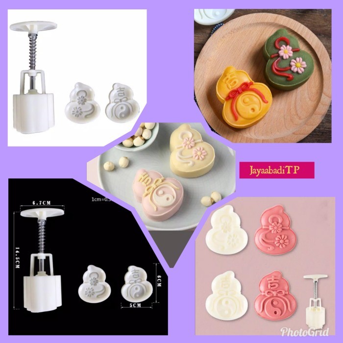 Cetakan Nastar Mooncake 50gram Motif Labu/Cetakan Snow Skin Mooncake