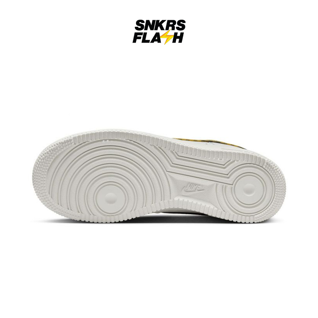 NIKE Air Force 1 Low Gingham Yellow Black Sepatu Sneakers Wanita - DZ2784102 - Size 38.5