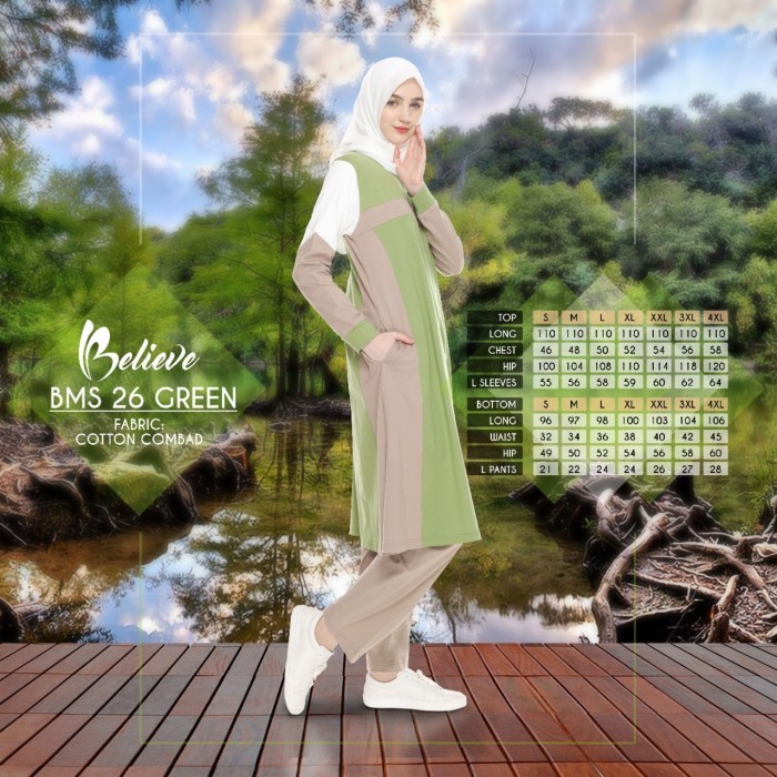 Terbaru Baju Olahraga Muslimah + Beleive Bms 26 + Setelan Olahraga Terbaru Terlaris