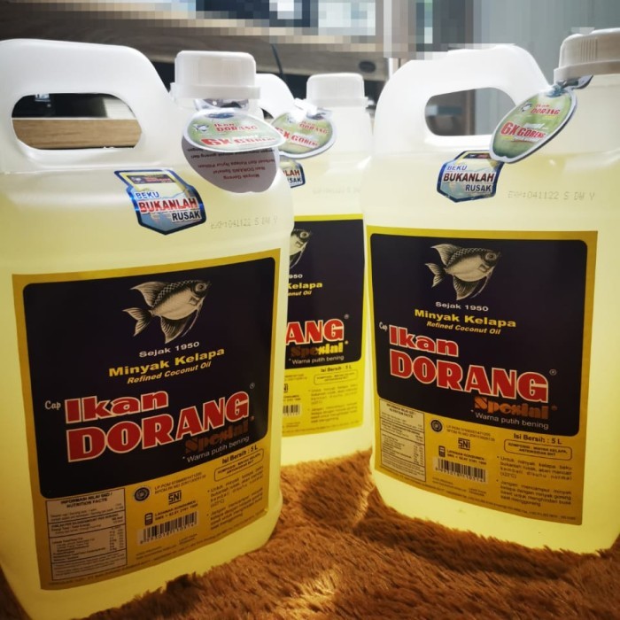 

Minyak Goreng Kelapa Spesial Ikan Dorang 5 Liter Best Seller