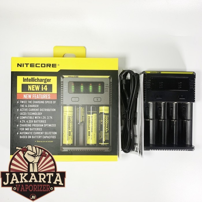 Nitecore I4 Charger Baterai 18650 / Battery / Batre Vape Vapor