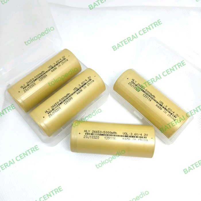 Baterai 26650 Hly 3,7Volt 5000Mah Authentic Real Kapasitas