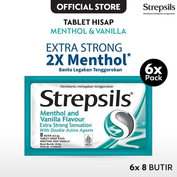 

READY STOCK STREPSILS EXTRA STRONG 8S X6 - PERMEN (TABLET HISAP) PELEGA TENGGOROKAN !!!!!
