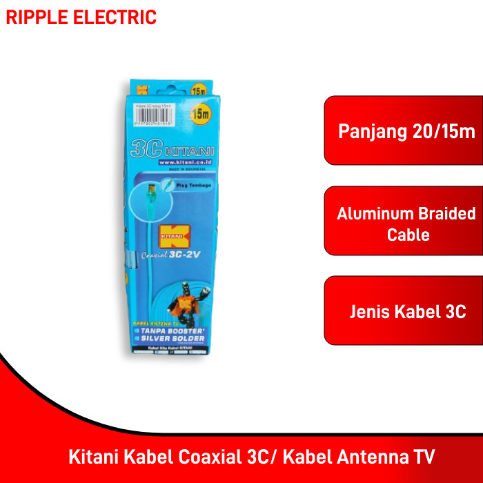 Kabel Kitani Coaxial 3C / Kabel Antenna TV