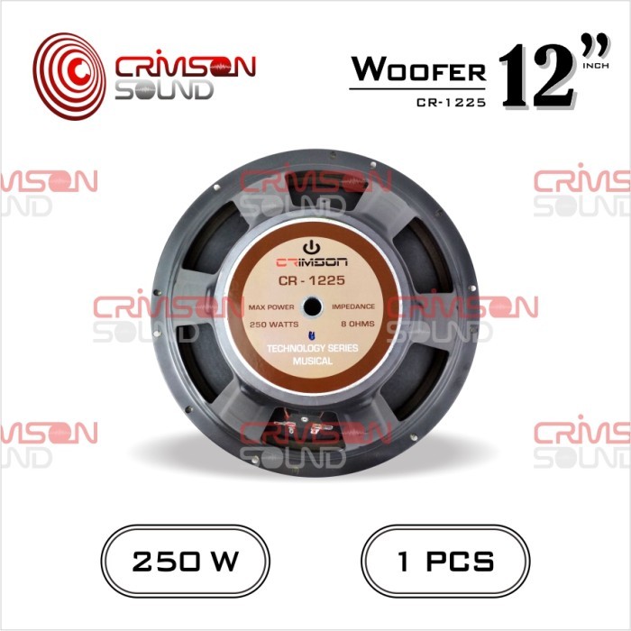 SPEAKER WOOFER CRIMSON 12 INCH FULL RANGE CR-1225 Terbaru Berkualitas