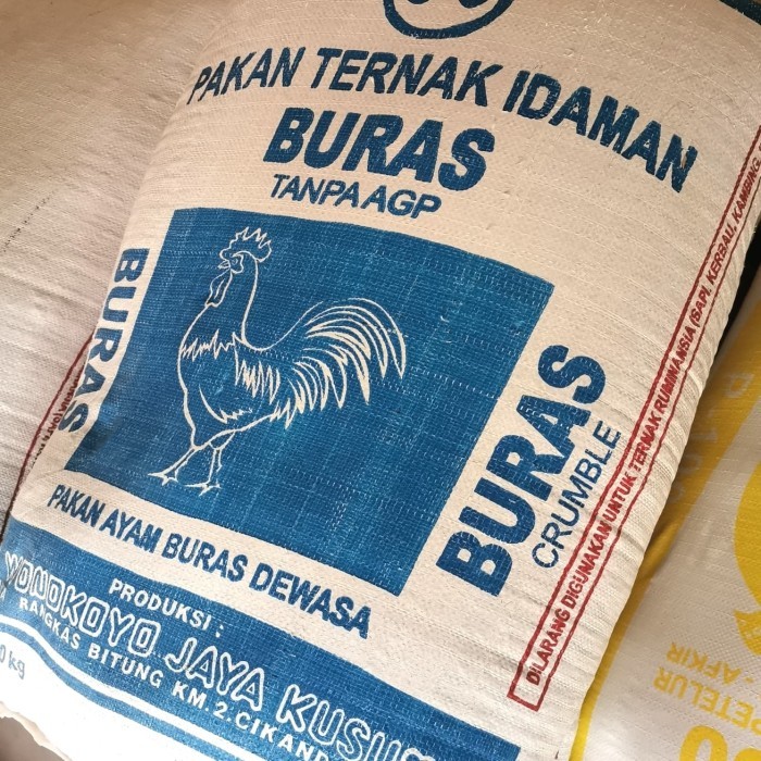 Buras / Pakan Ayam Buras Dewasa Crumble / BRS Wonokoyo (Karung)