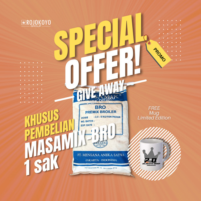 Masamix-Bro 25 kg Premix Ayam Broiler