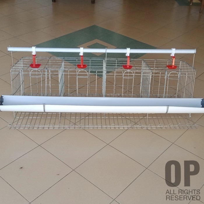 Kandang galvanis ayam bebek pintu 4 set