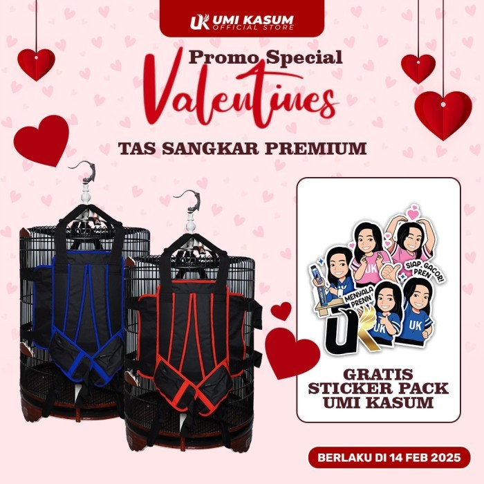 Tas Sangkar Burung Umi Kasum Multifungsi Kandang Kotak dan Bulat