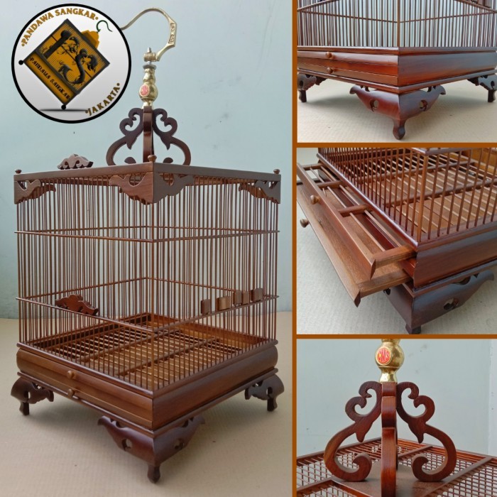 SANGKAR/KANDANG CMS JATI WAMBI/WHAMEI/KENARI DLL