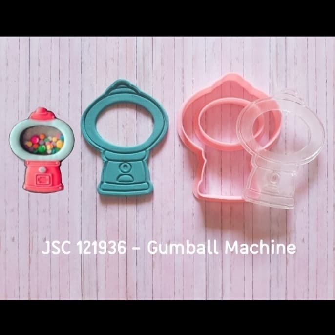 SALE Cookie cutter Stained Glass GUMBALL MACHINE size 12 cm