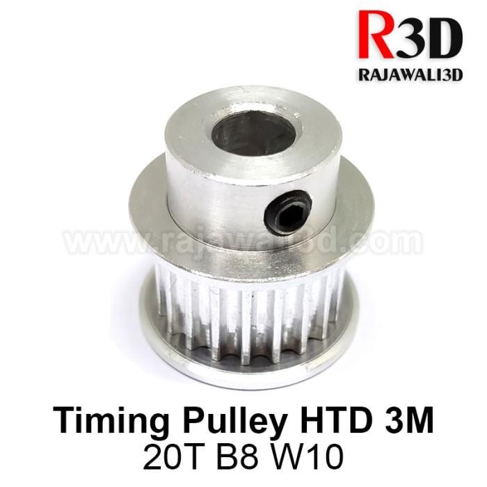 HTD3M Timing Pulley 20 Teeth Bore 8mm Belt 10mm