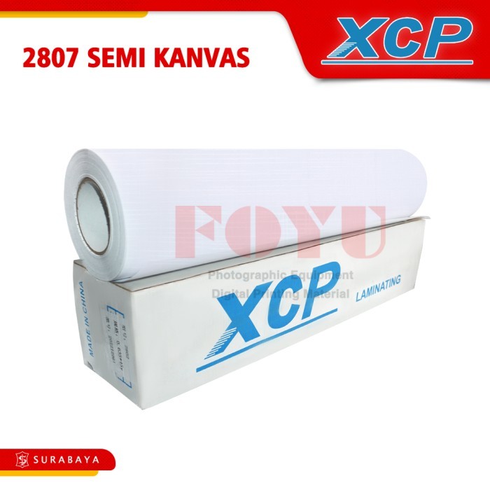 

terbaru !!! plastik laminating cold dingin xcp 260 mic 63.5cmx41m semi kanvas 2807 ready